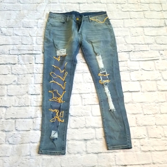 Denim Ripped Jeans - Picture 3 of 8